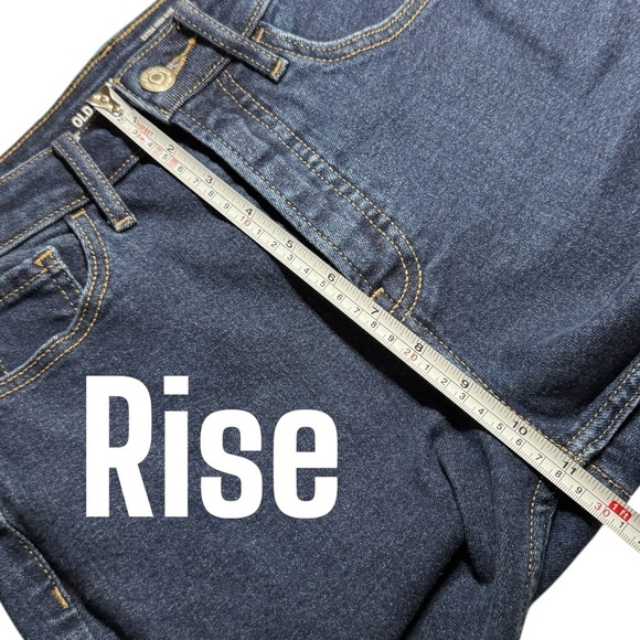 Old Navy Extra High Rise Kicker Boot Cut buttonfly dark wash jeans women’s 0 - Picture 11 of 12
